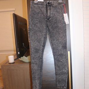 Nineteen 91 acid wash black jeans